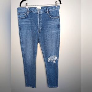 Agolde Nico Skinny Distressed Jeans sz 32